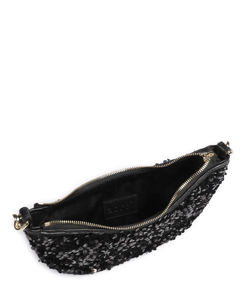 Abro Sequins Moon Sac porté épaule black/gold