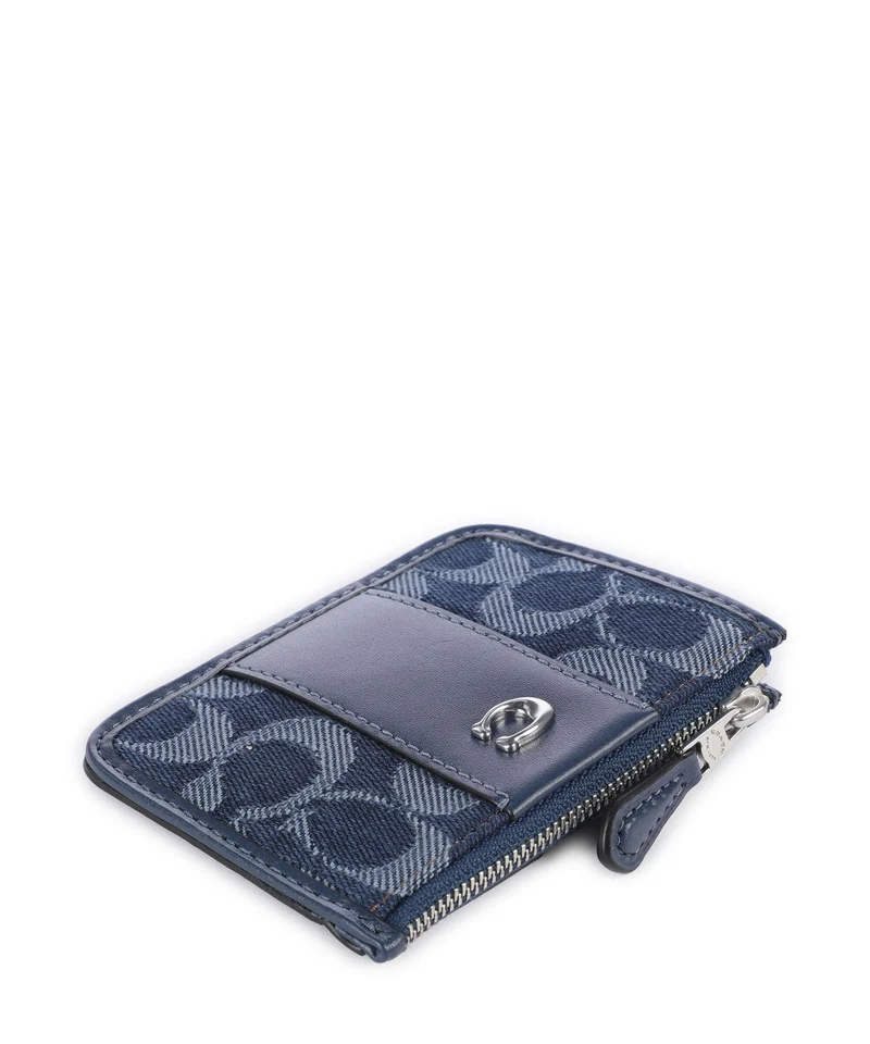 Coach Signature Étui à cartes crédit deep blue/multicolour