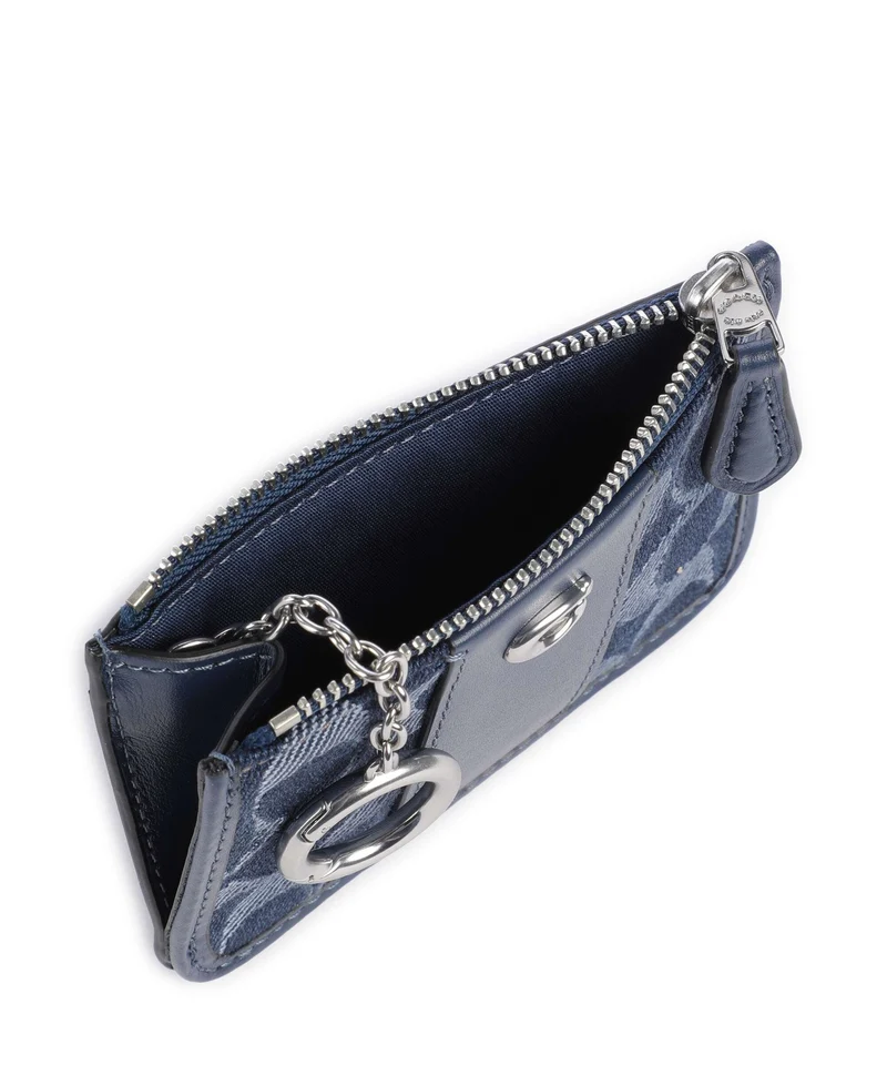 Coach Signature Étui à cartes crédit deep blue/multicolour