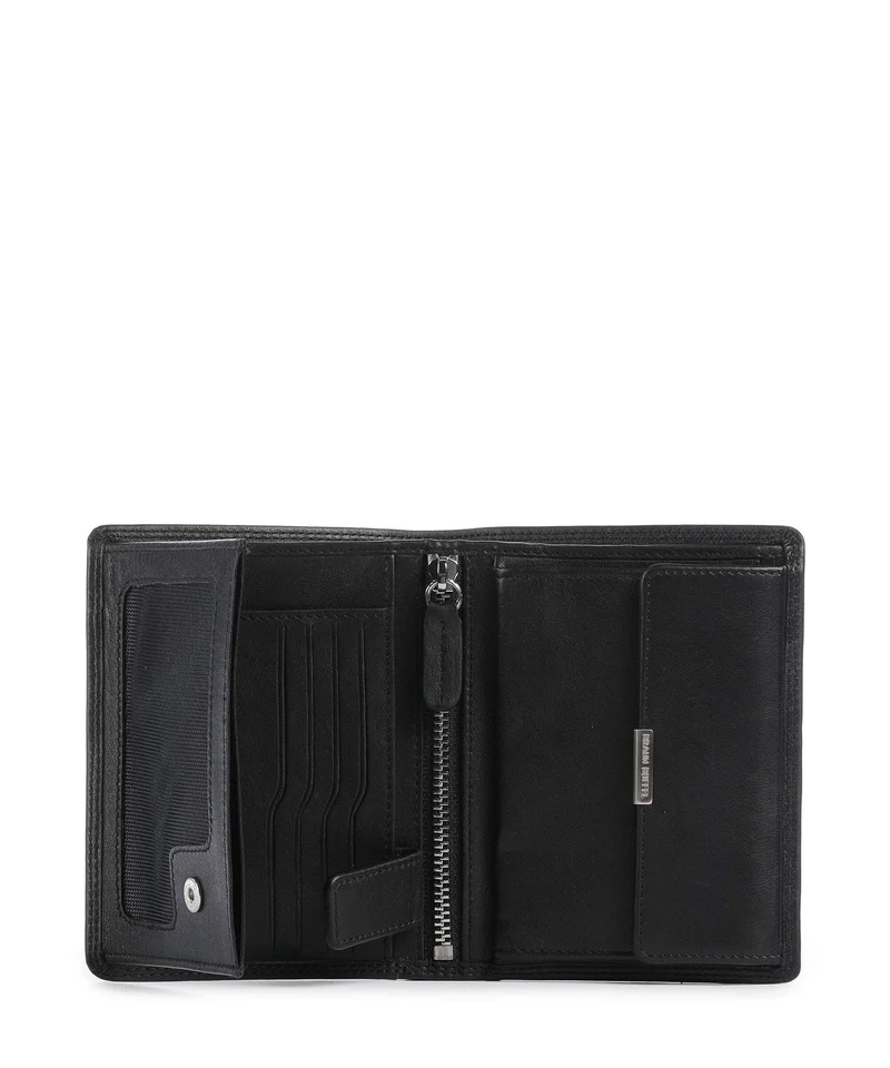 Braun Büffel Golf Portefeuille schwarz