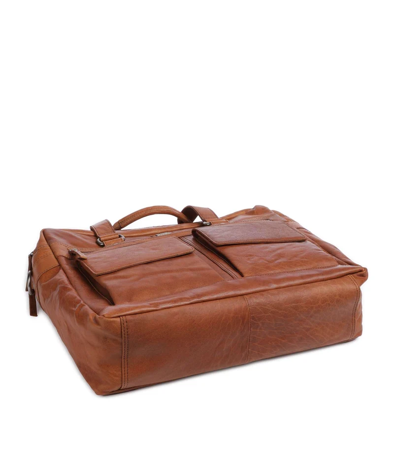 Spikes & Sparrow Bronco Porte-document cognac