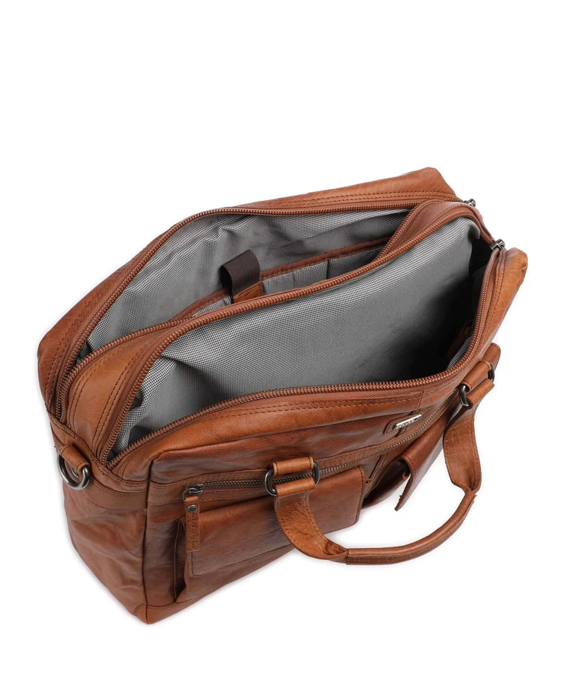 Spikes & Sparrow Bronco Porte-document cognac