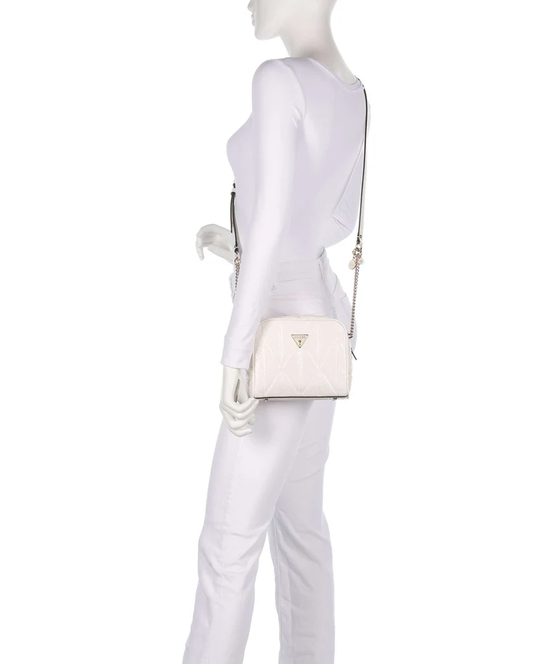 Guess Aldina G-Shine Sac bandoulière offwhite