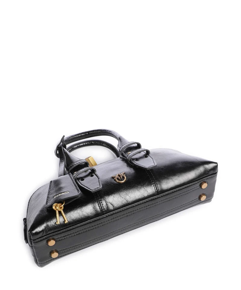 Pinko Bowling Horizontal Sac à main nero/antique gold