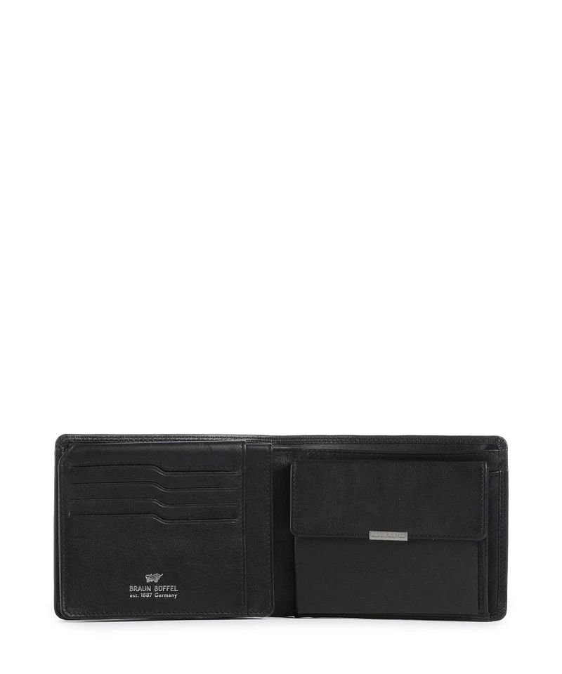 Braun Büffel Golf Portefeuille schwarz