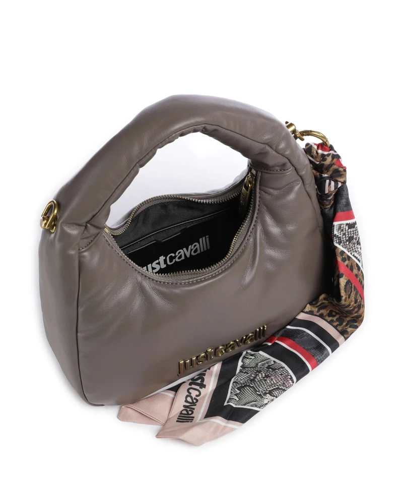 Just Cavalli Puffy Foulard Sac à main taupe