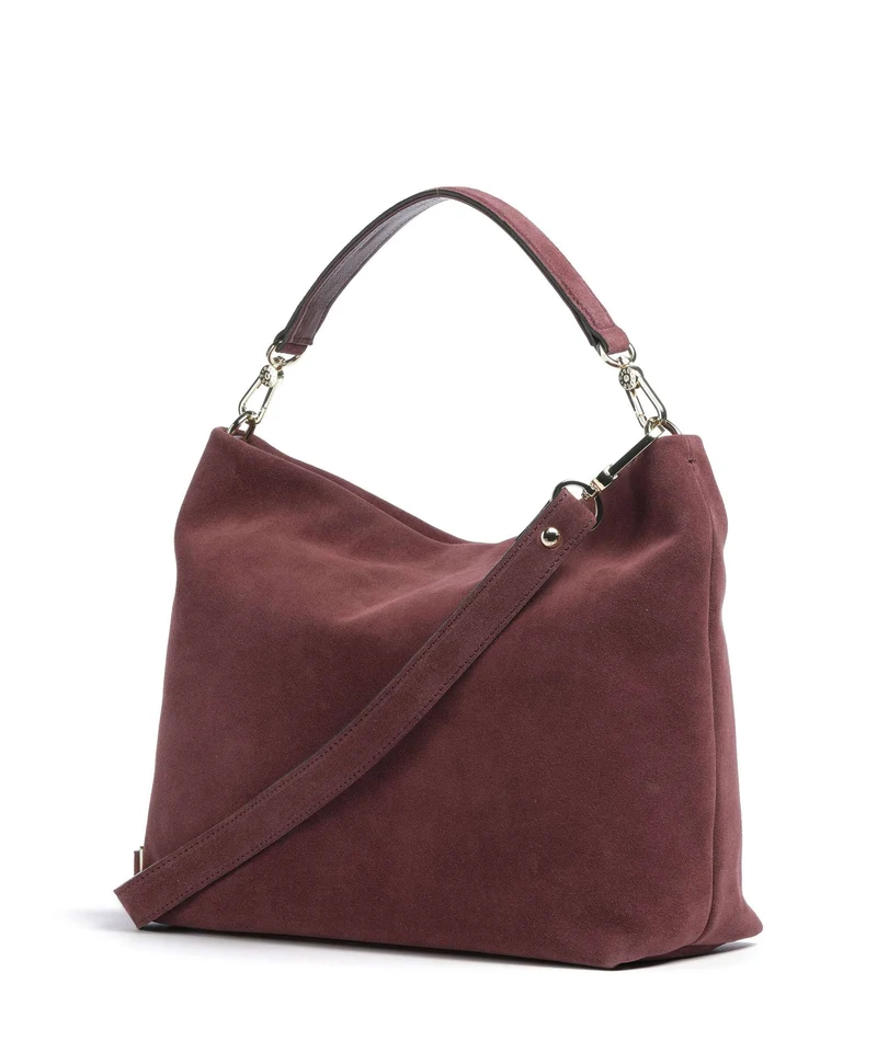 Abro Suede Kaia Sac fourre-tout bordeaux