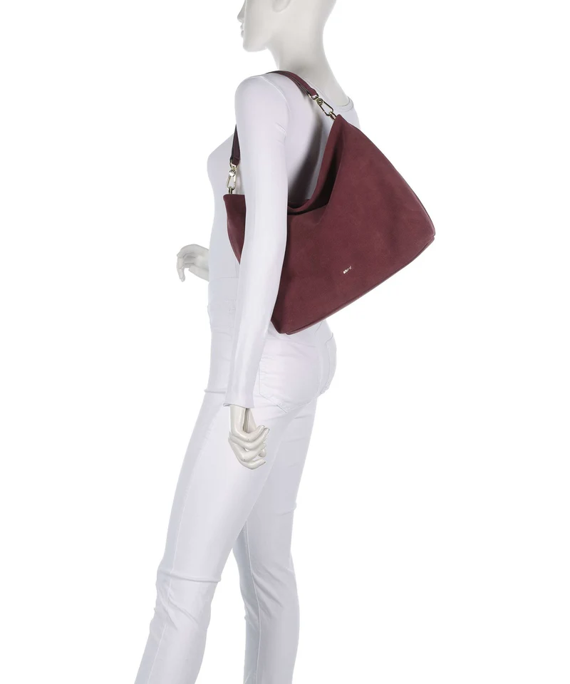 Abro Suede Kaia Sac fourre-tout bordeaux