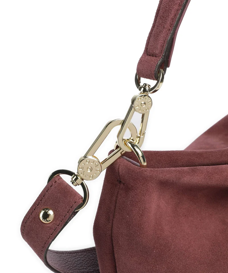 Abro Suede Kaia Sac fourre-tout bordeaux