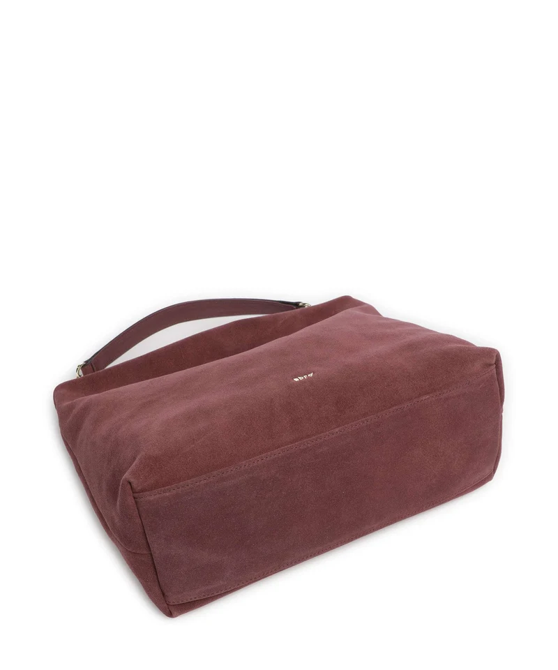 Abro Suede Kaia Sac fourre-tout bordeaux