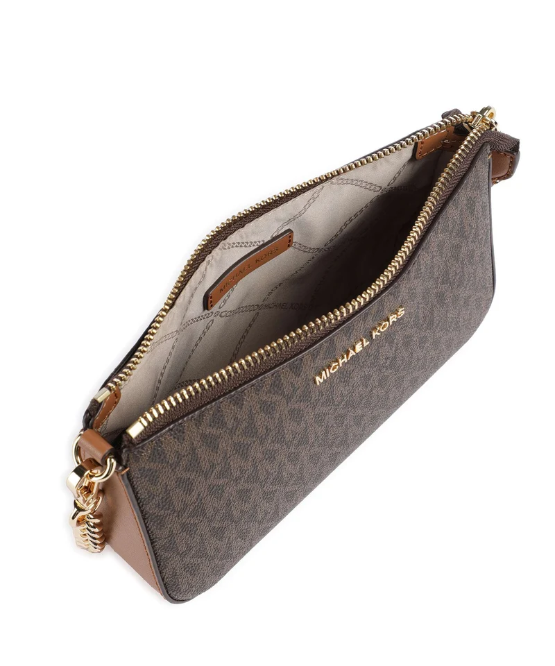 Michael Kors Jet Set Sac porté épaule brown