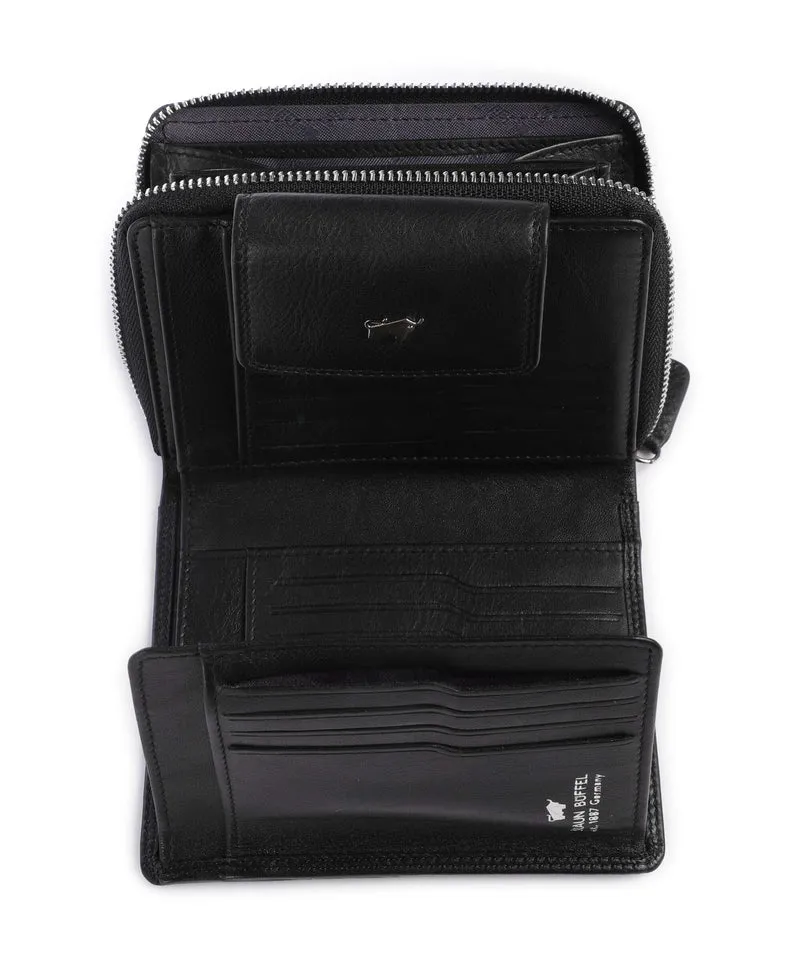 Braun Büffel Golf Portefeuille schwarz