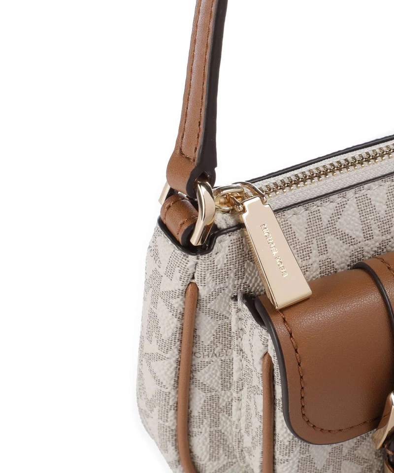 Michael Kors Zoe Sac porté épaule vanilla/acorn