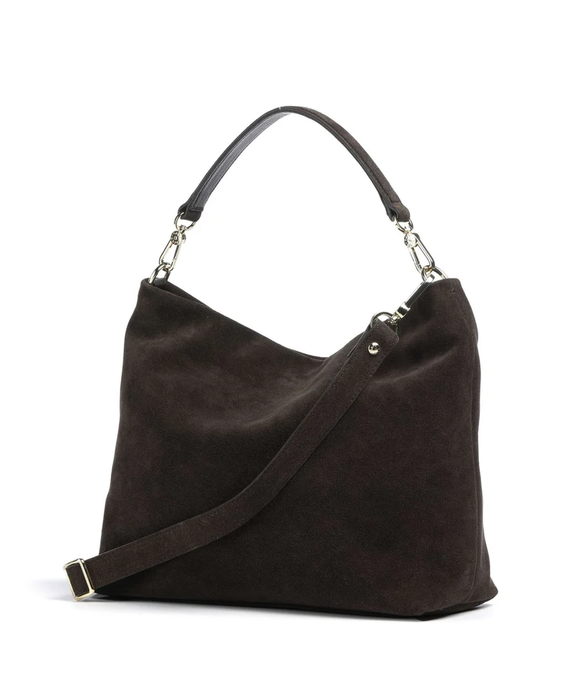 Abro Suede Kaia Sac fourre-tout dark brown