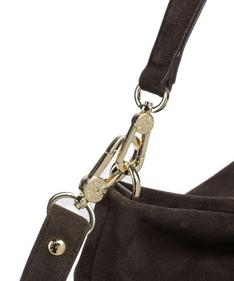Abro Suede Kaia Sac fourre-tout dark brown