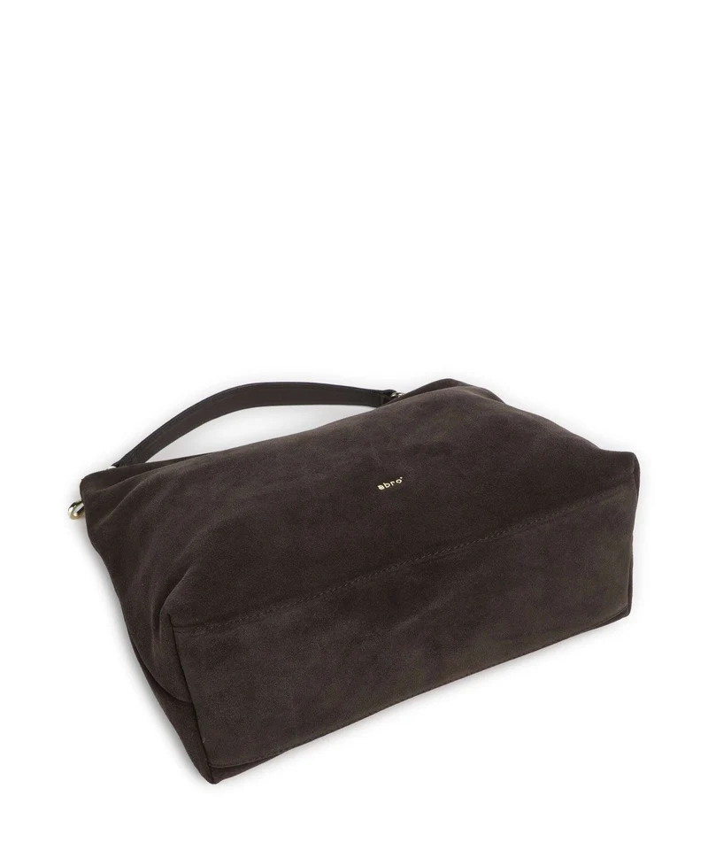 Abro Suede Kaia Sac fourre-tout dark brown
