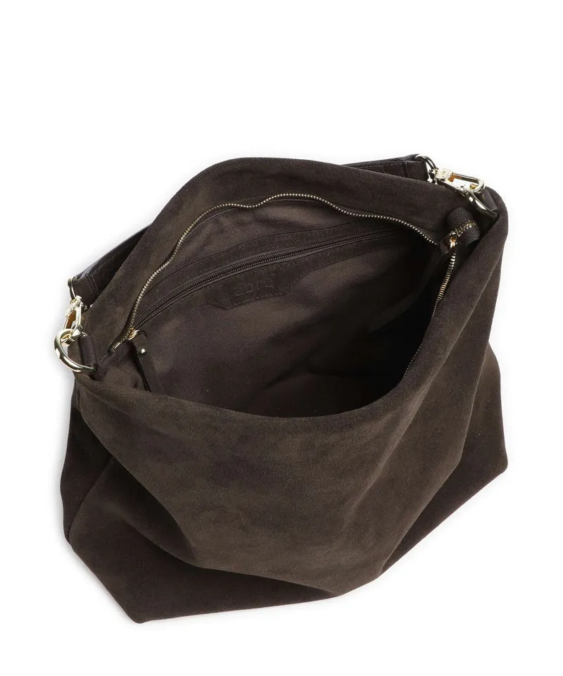 Abro Suede Kaia Sac fourre-tout dark brown
