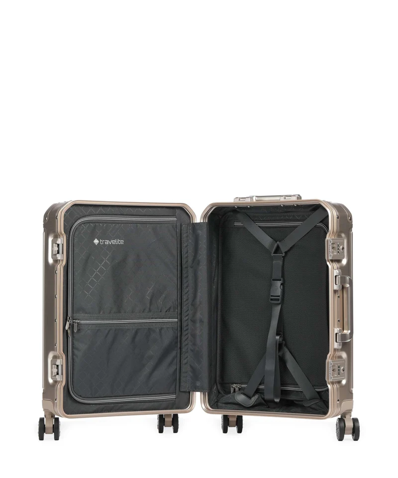 Travelite Next 2.0 Valise 4 roues champagne
