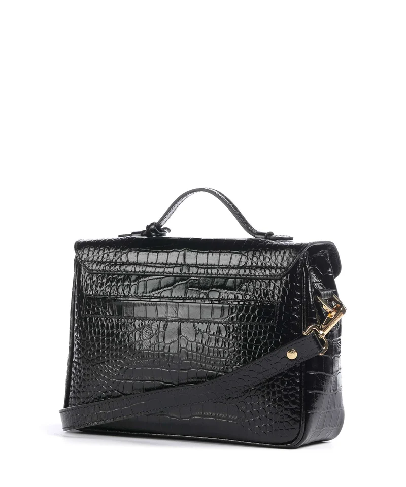 Maison Mollerus Croco Marly Sac bandoulière classic schwarz