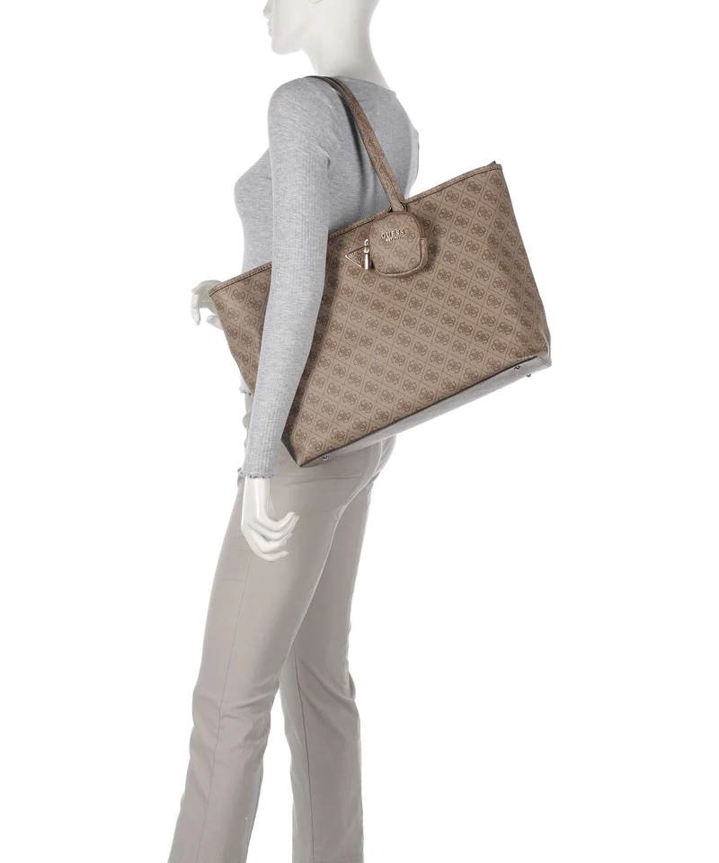 Guess Power Play Cabas latte logo