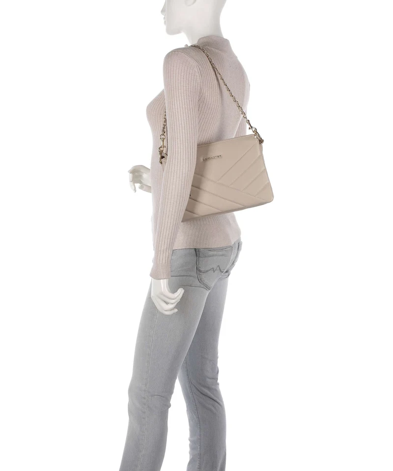 Lancaster Soft Matelassé Sac porté épaule beige