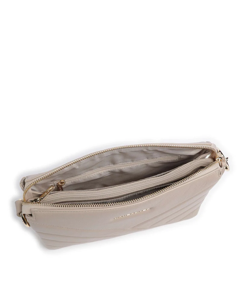 Lancaster Soft Matelassé Sac porté épaule beige
