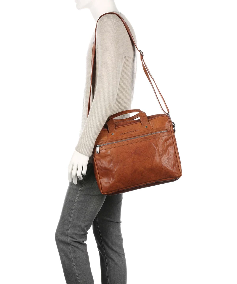 Spikes & Sparrow Bronco Porte-document brandy