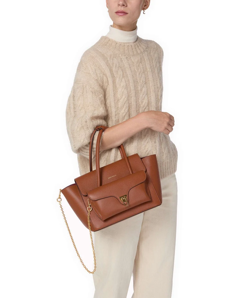Coccinelle Beat Double Sac à main cognac