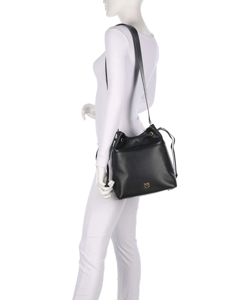 Pinko Secchiello Classic Sac seau nero/antique gold