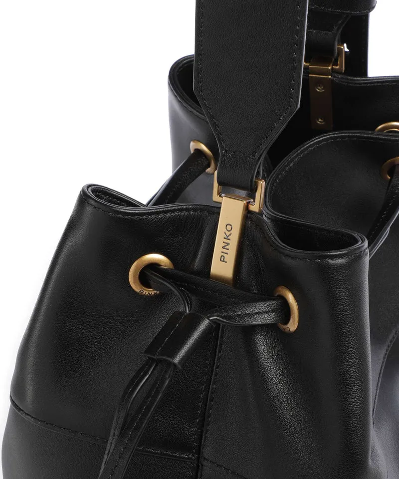 Pinko Secchiello Classic Sac seau nero/antique gold