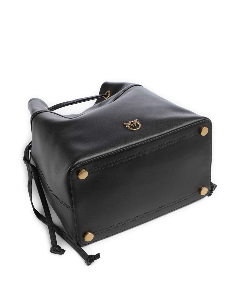 Pinko Secchiello Classic Sac seau nero/antique gold