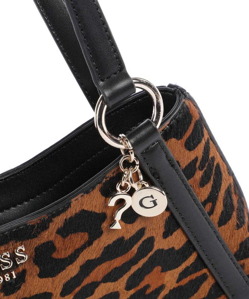 Guess Domitilla Sac porté épaule leopard