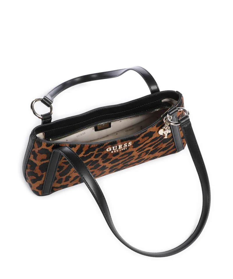 Guess Domitilla Sac porté épaule leopard
