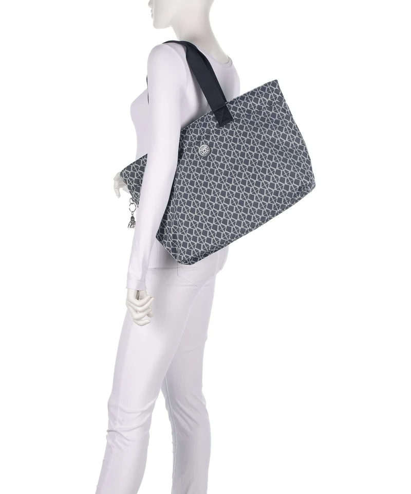 Kipling Elevated Colissa Up Cabas navy sign