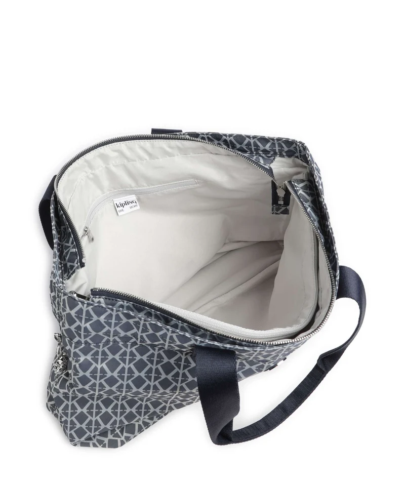 Kipling Elevated Colissa Up Cabas navy sign
