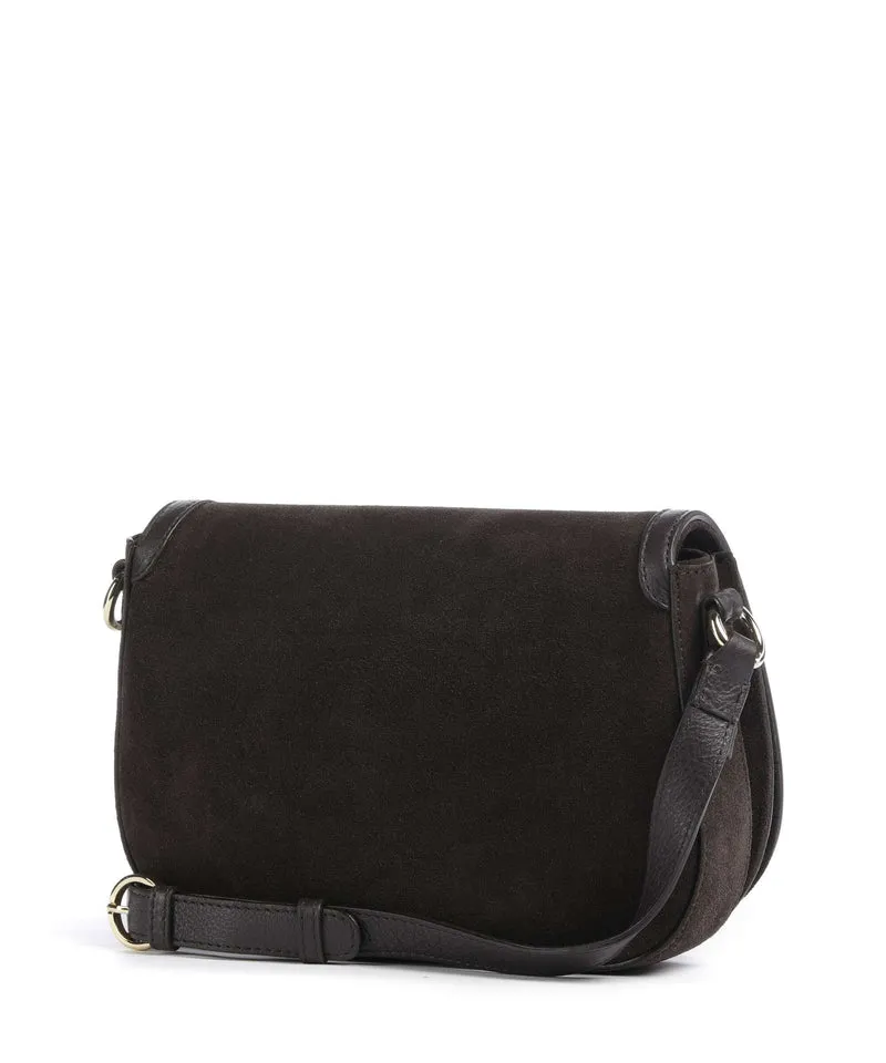Abro Suede Rosalia Sac bandoulière dark brown