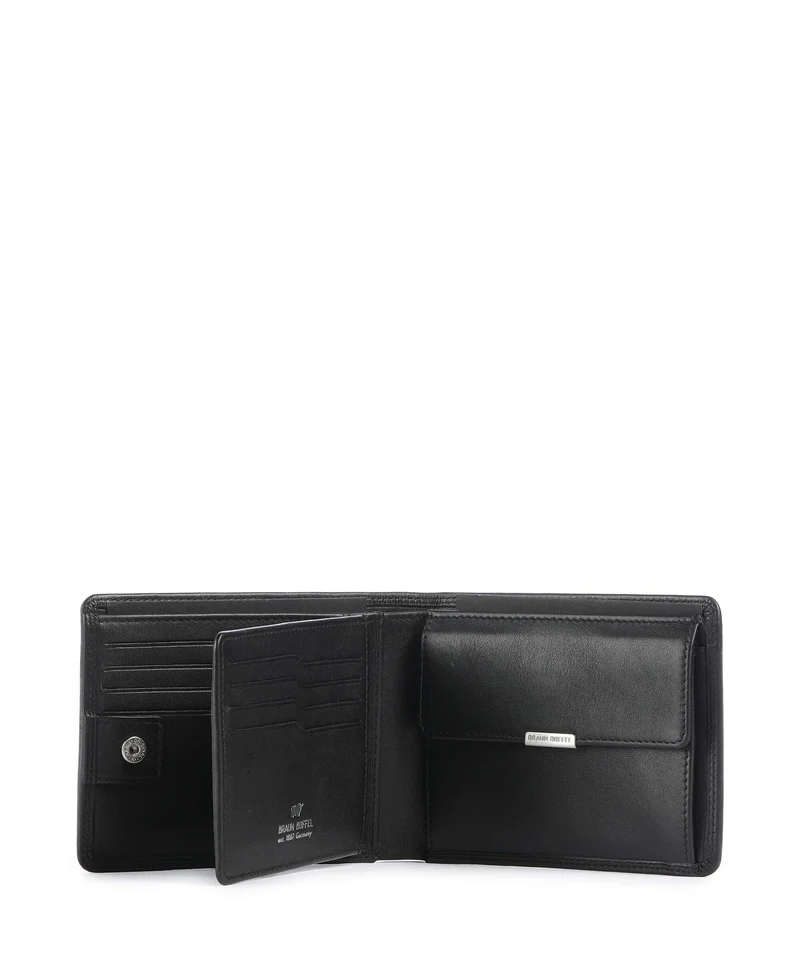 Braun Büffel Golf Portefeuille schwarz