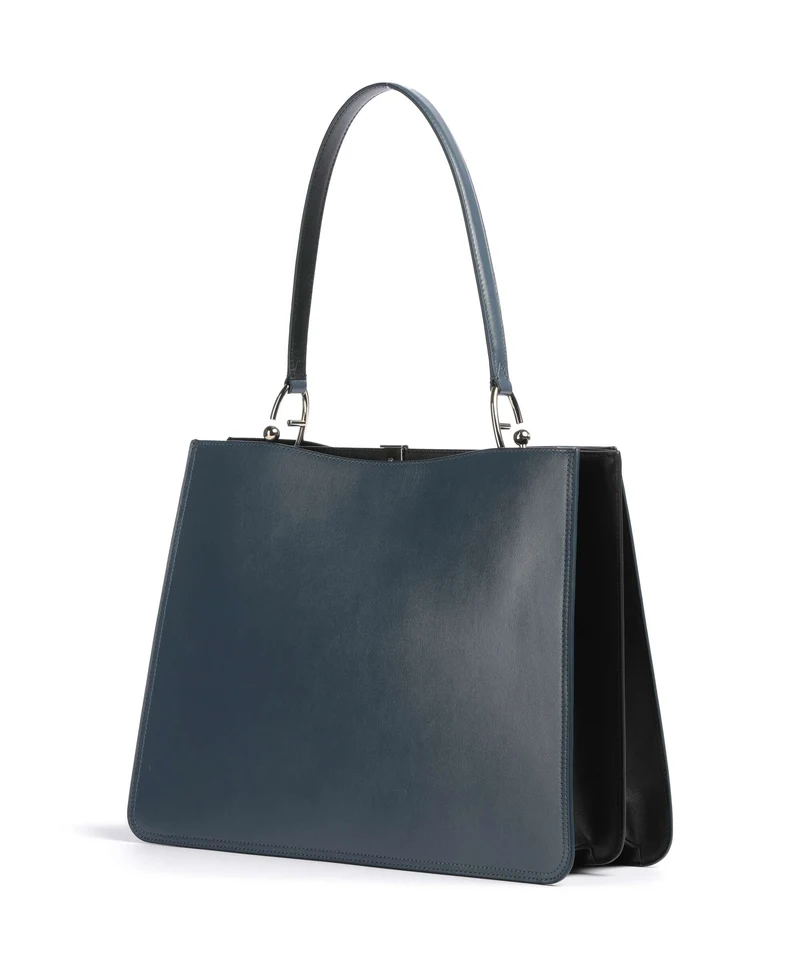 Furla Agata L Cabas grigio blu/nero