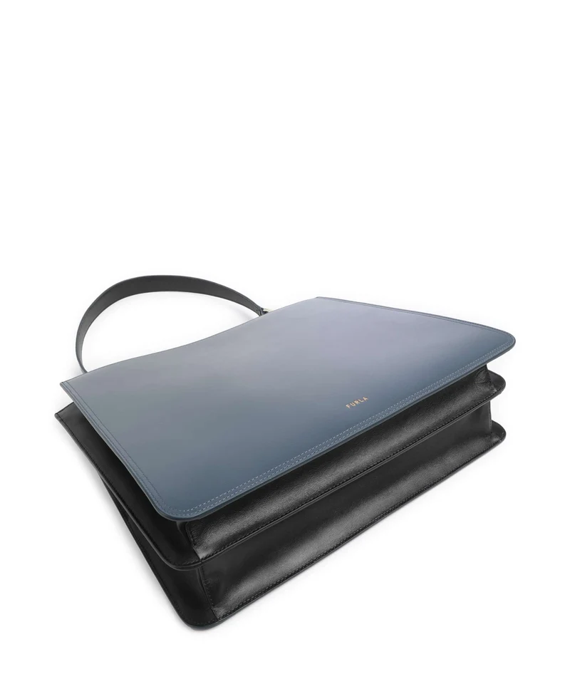Furla Agata L Cabas grigio blu/nero