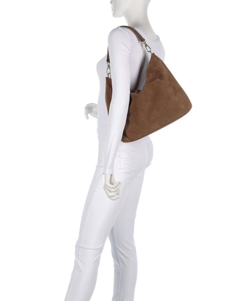 Abro Suede Kaia Sac fourre-tout camel