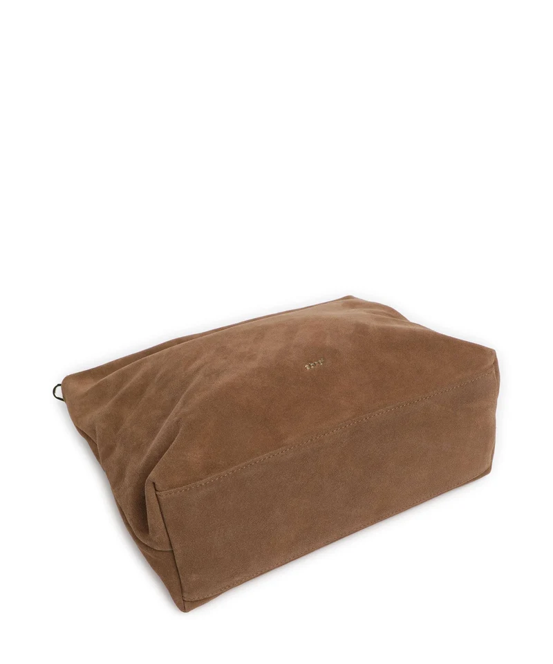 Abro Suede Kaia Sac fourre-tout camel