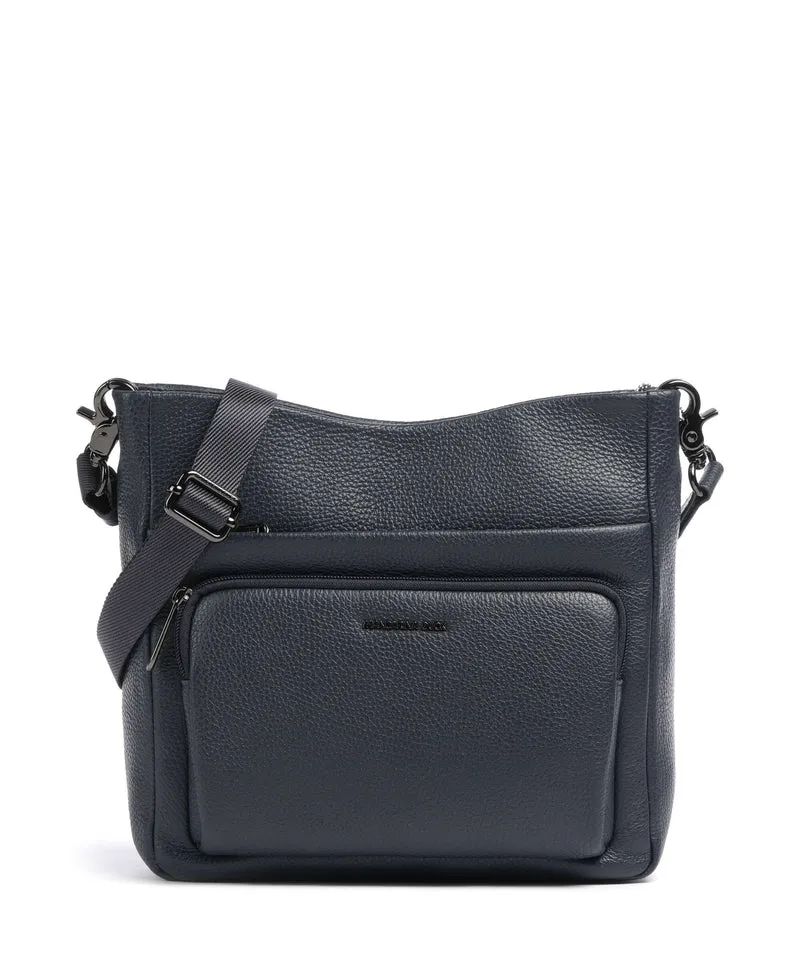 Mandarina Duck Mellow Leather Sac bandoulière dress blue