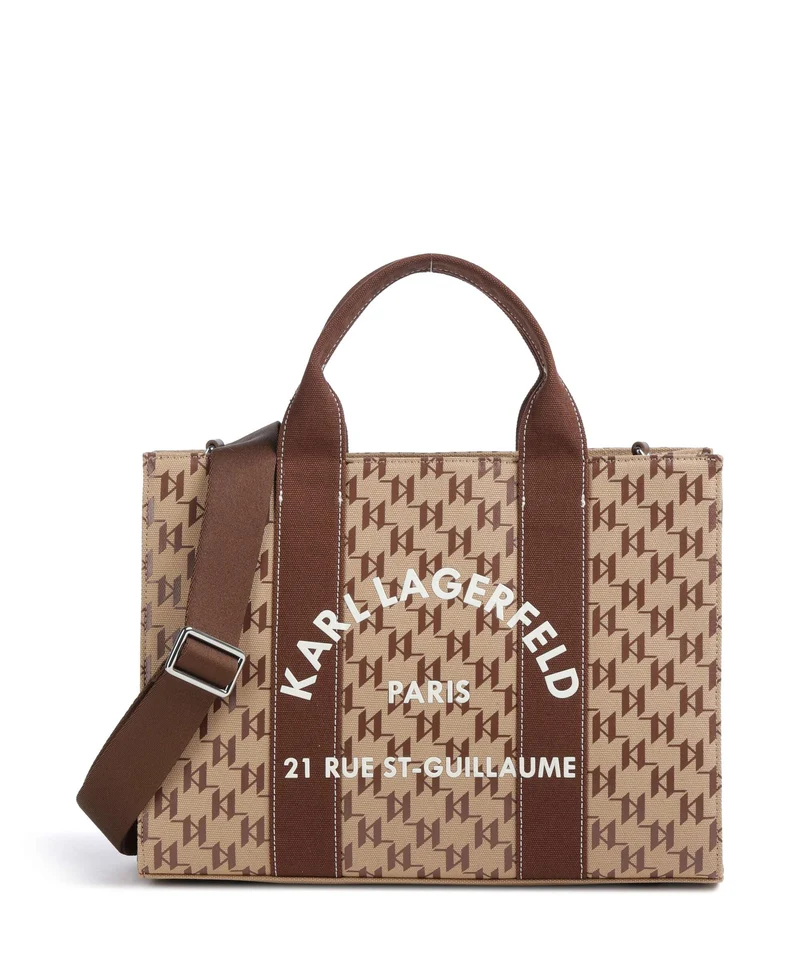 Karl Lagerfeld K/Rue St Guillaume Monogram Medium Sac à main monogram nougat brown