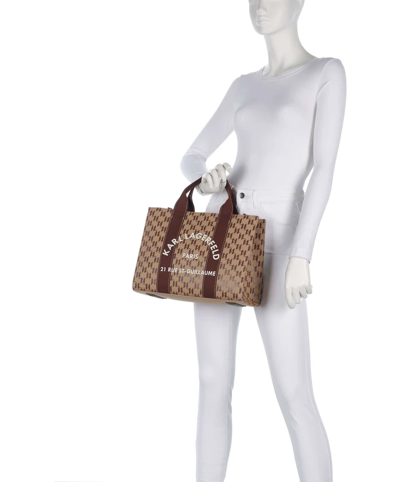 Karl Lagerfeld K/Rue St Guillaume Monogram Medium Sac à main monogram nougat brown