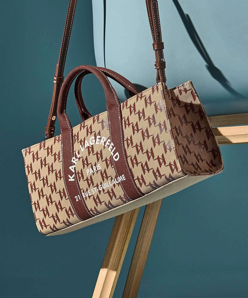 Karl Lagerfeld K/Rue St Guillaume Monogram Sac à main monogram nougat brown