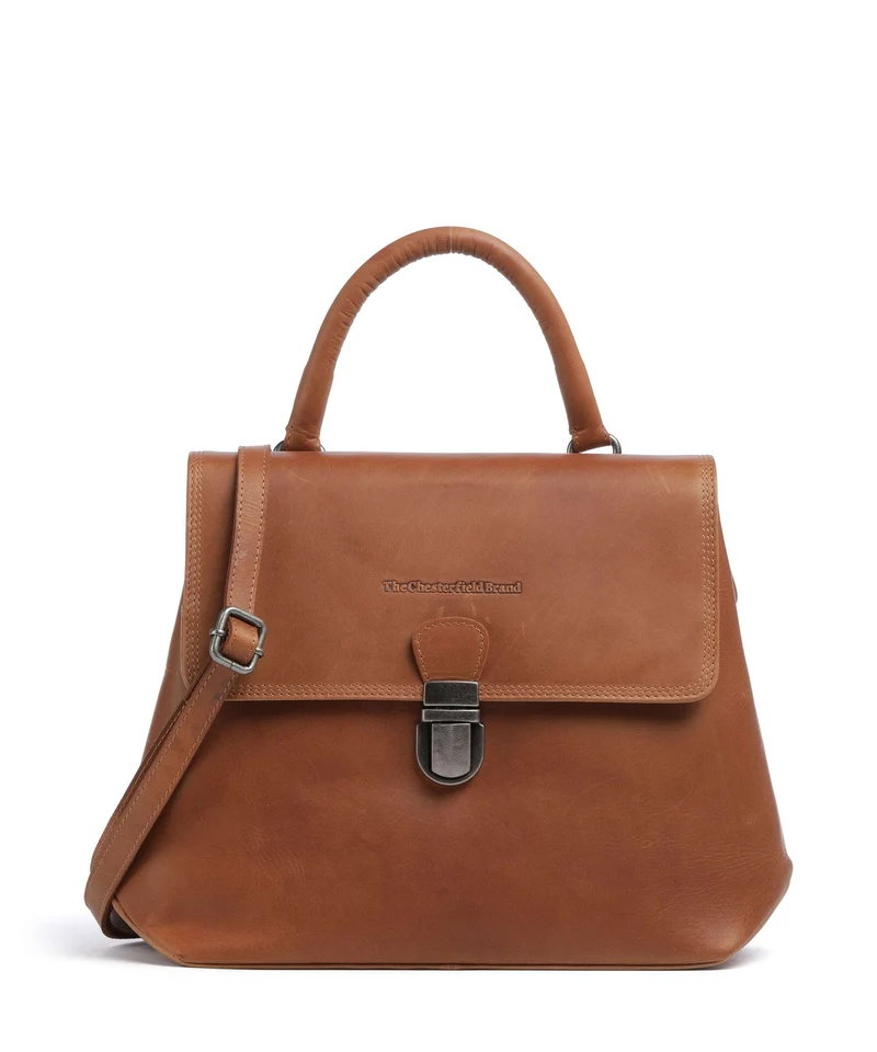 The Chesterfield Brand Wax Pull Up Cow Angera Sac à main cognac