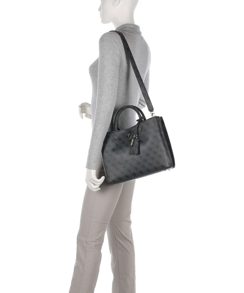 Guess Meridian Sac à main coal logo