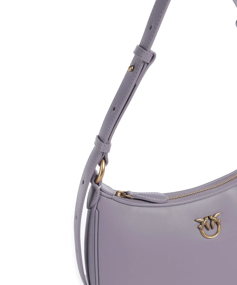 Pinko Half Moon Mini Sac porté épaule cenerre viola/antique gold