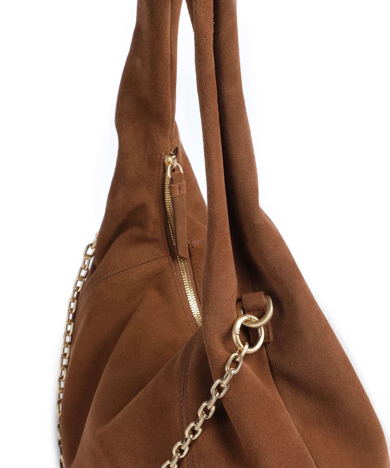 Les Visionnaires Jade Cozy Chain Sac fourre-tout cognac