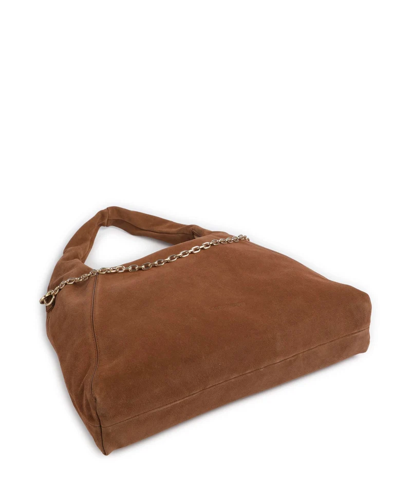 Les Visionnaires Jade Cozy Chain Sac fourre-tout cognac